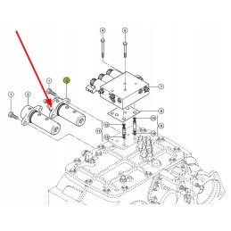 040268 1 hydraulic cylinder for 2nd and 3rd gear