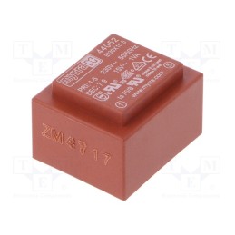 1 pcs x MYRRA - 44052 - Transformer: encapsulated, 1VA, 230VAC, 15V, 67mA, PCB