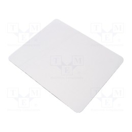 1 pcs x GEMBIRD - MP-PRINT-S - Mouse pad, white, Features: labelling-friendly surface