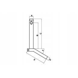 Top link pin with handle 25 4x117 mm ka