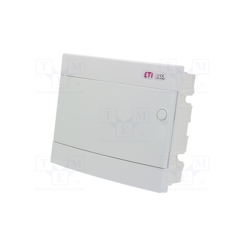 1 pcs x ETI POLAM - ECM12PO - Enclosure: for modular components, IP40, plaster embedded, white