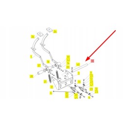 100037300 brake pedal shaft