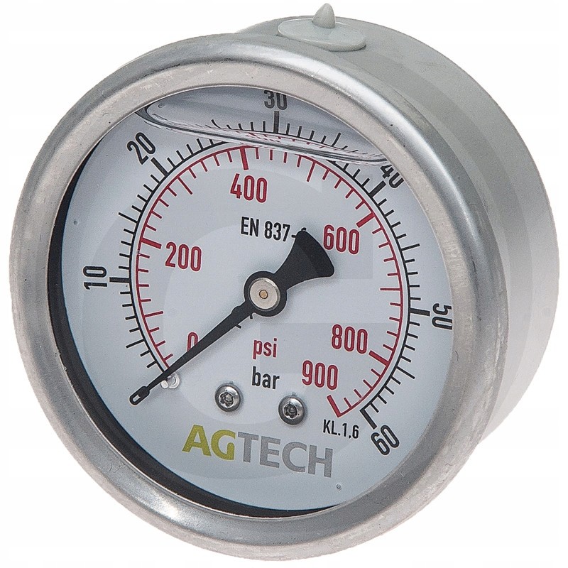 Glycerine pressure gauge 0 60 rear connection 1 4