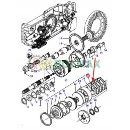 Massey Ferguson friction plate 3384488m1