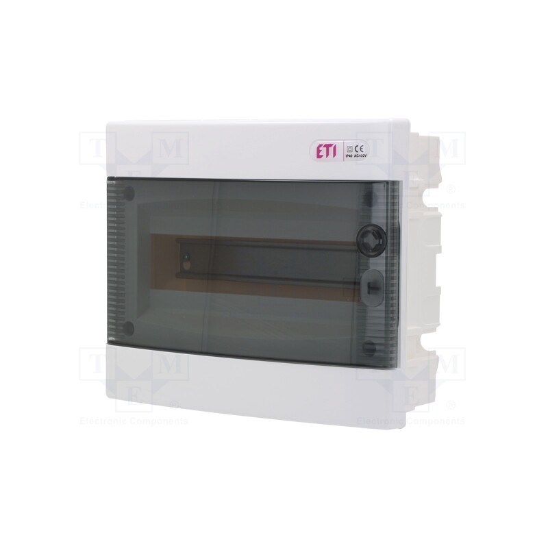 1 pcs x ETI POLAM - ECM12PT - Enclosure: for modular components, IP40, plaster embedded, white