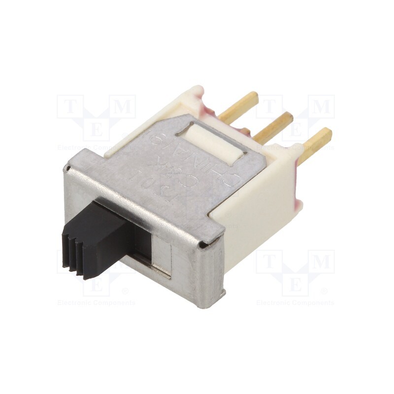 1 pcs x C&K - TS01CBE - Switch: slide, Pos: 2, SP3T, 0.4A/20VDC, ON-ON, THT, -30÷85°C, TS