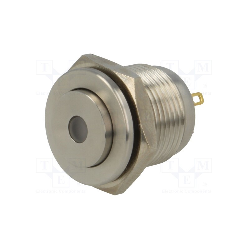 1 pcs x ONPOW - GQ16PH-10D/J/W/24V/S - Switch: vandal resistant, Pos: 2, SPST-NO, 2A/36VDC, IP65, OFF-(ON)