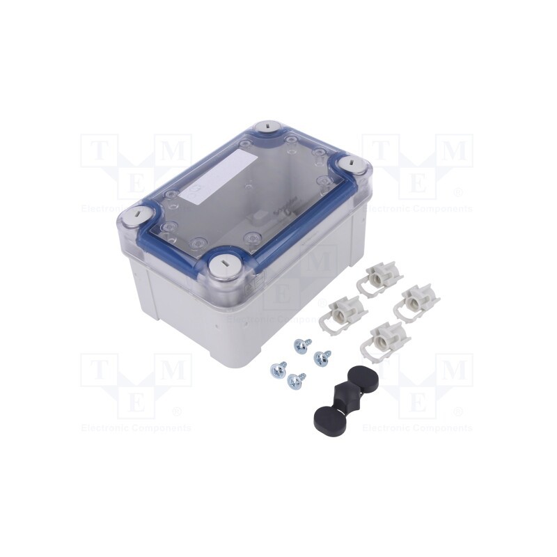 1 pcs x SCHNEIDER ELECTRIC - NSYTBP1397T - Enclosure: multipurpose, X: 93mm, Y: 138mm, Z: 72mm, polycarbonate