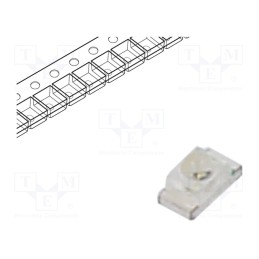 10 pcs x LUCKYLIGHT - SR190AC-2BJ - LED, SMD, 0603, amber, 200÷400mcd, 1.6x0.8x0.95mm, 35°, 1.6÷2.4V