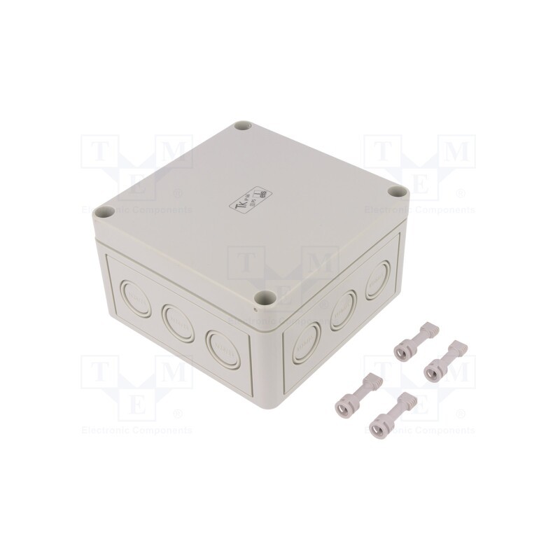 1 pcs x SPELSBERG - 10540501 - Enclosure: multipurpose, X: 130mm, Y: 130mm, Z: 75mm, TK PS, grey