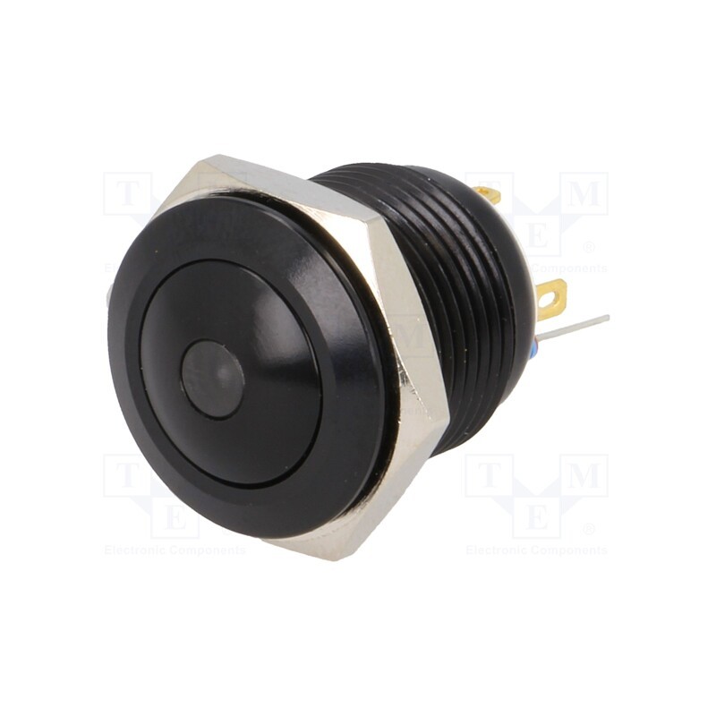 1 pcs x ONPOW - GQ16B-10D/J/B/24V/A - Switch: vandal resistant, Pos: 2, SPST-NO, 2A/36VDC, IP65, OFF-(ON)