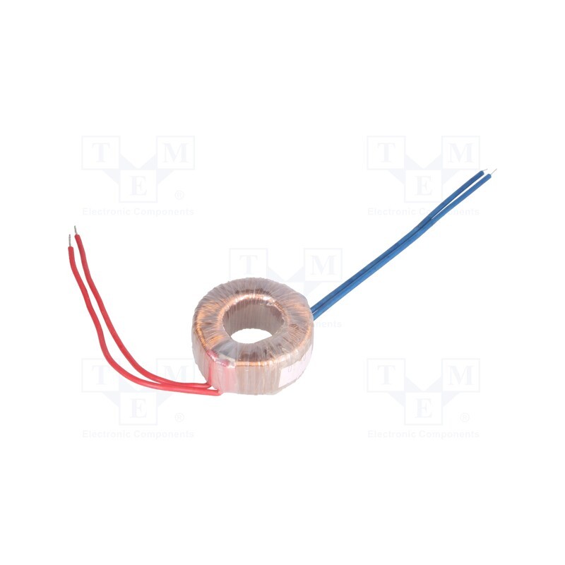 1 pcs x INDEL - TST 10/019 - Transformer: toroidal, 10VA, 230VAC, 24V, 0.42A, Leads: cables, IP00
