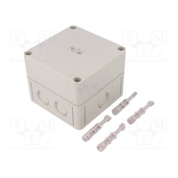 1 pcs x SPELSBERG - 10590401 - Enclosure: multipurpose, X: 110mm, Y: 110mm, Z: 90mm, TK PS, grey