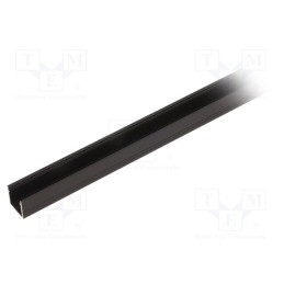 1 pcs x TOPMET - C2010021 - Profiles for LED modules, black, L: 1m, SMART10, aluminium