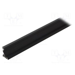 1 pcs x TOPMET - A4010021 - Profiles for LED modules, black, L: 1m, CORNER14, aluminium