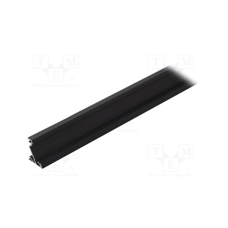 1 pcs x TOPMET - A4010021 - Profiles for LED modules, black, L: 1m, CORNER14, aluminium