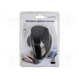1 pcs x GEMBIRD - MUSW-6B-02 - Optical mouse, black, USB A, wireless, 10m, No.of butt: 6