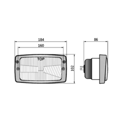 Headlight lamp Fendt Zetor Massey 01779