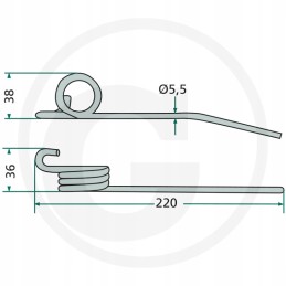 Reel finger left john deere z56958