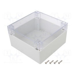 1 pcs x GAINTA - G288C-IP67 - Enclosure: multipurpose, X: 160mm, Y: 160mm, Z: 90mm, polycarbonate