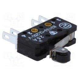 1 pcs x PROMET - 83 133 S54 ER14.1 - Microswitch SNAP ACTION, 2.5A/250VAC, 0.3A/220VDC, ON-(ON), IP40