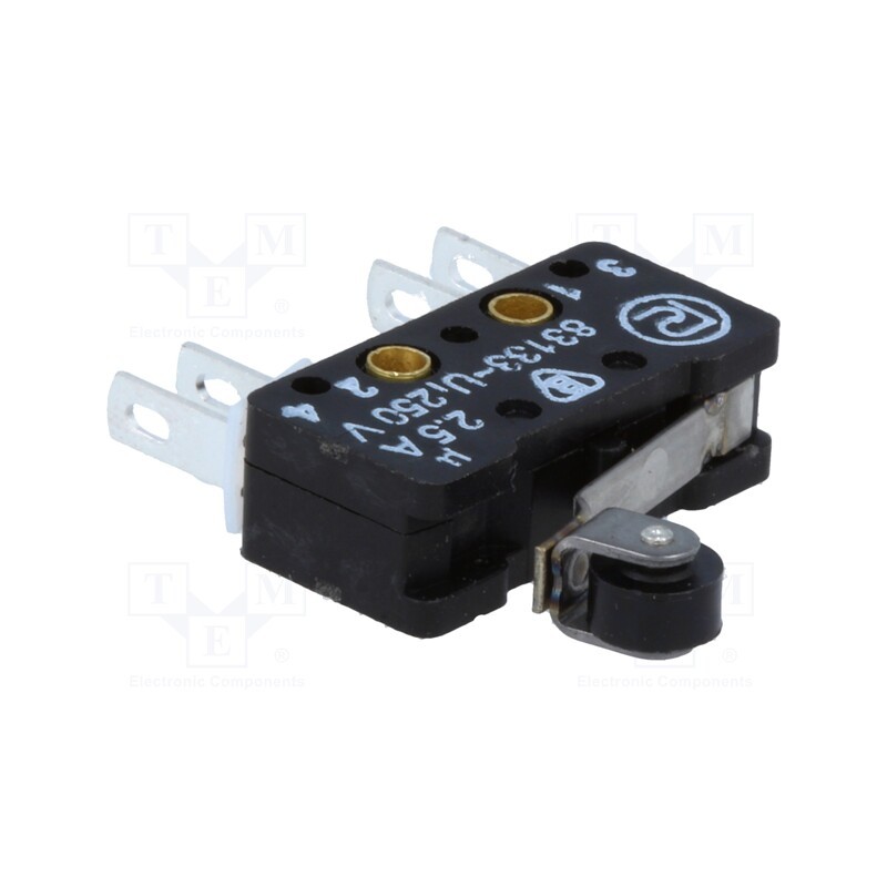 1 pcs x PROMET - 83 133 S54 ER14.1 - Microswitch SNAP ACTION, 2.5A/250VAC, 0.3A/220VDC, ON-(ON), IP40