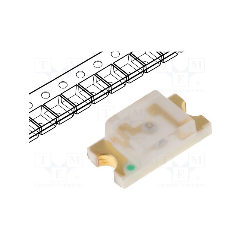 10 pcs x LUCKYLIGHT - LL-S150VC-V1-2B - LED, SMD, 1206, red, 20÷49mcd, 3.2x1.6x1.1mm, 120°, 2÷2.4V, 20mA