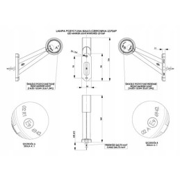 LED corner marker lamp, right trailer