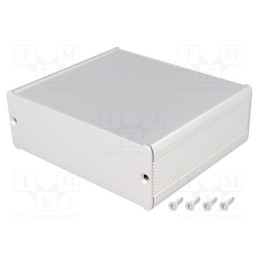 1 pcs x FISCHER ELEKTRONIK - TUF 120 42 100 ME - Enclosure: with panel, TUF, X: 120mm, Y: 100mm, Z: 42mm, aluminium