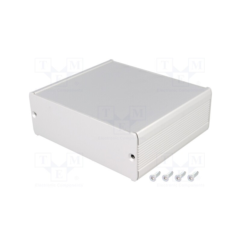 1 pcs x FISCHER ELEKTRONIK - TUF 120 42 100 ME - Enclosure: with panel, TUF, X: 120mm, Y: 100mm, Z: 42mm, aluminium