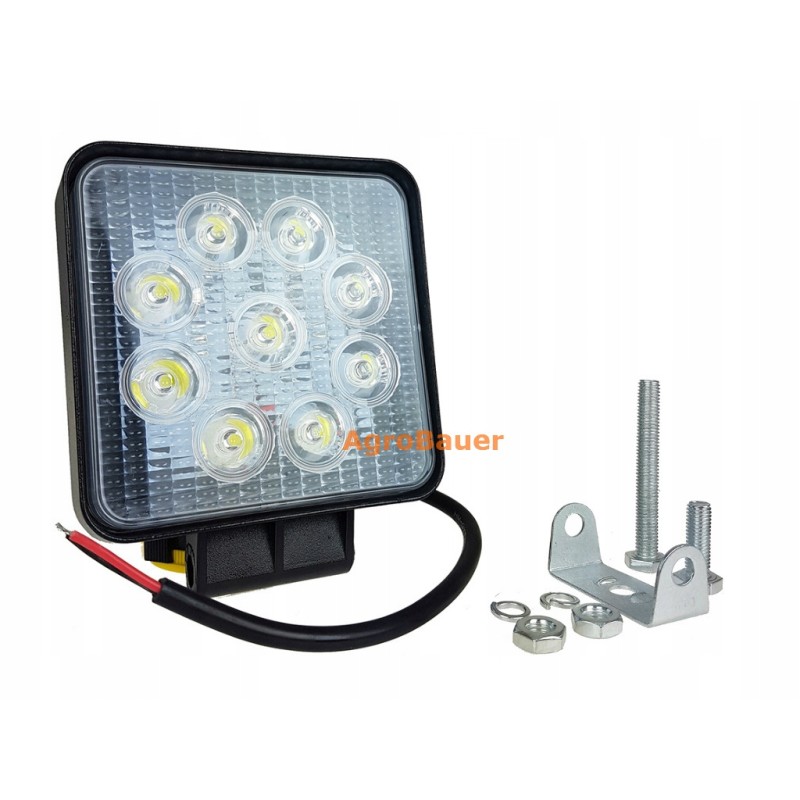 Halogen tractor excavator LED lamp 9 LED 27 watts