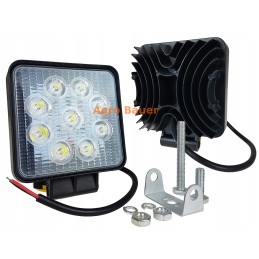 Halogen tractor excavator LED lamp 9 LED 27 watts
