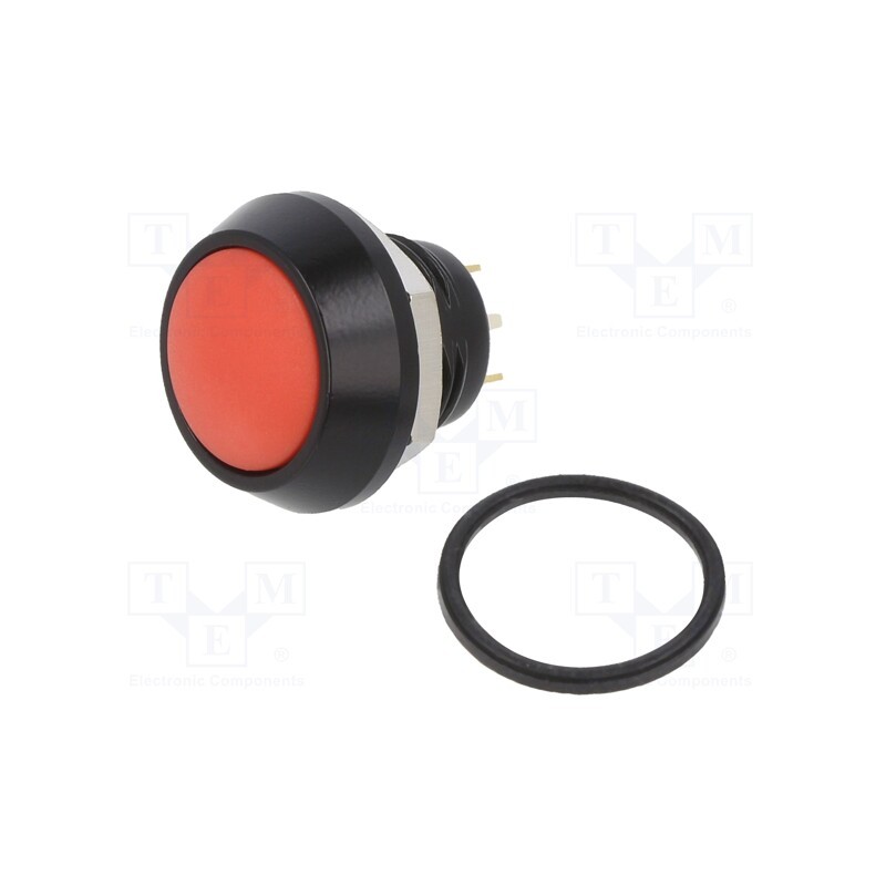 1 pcs x E-SWITCH - PV5S24019 - Switch: vandal resistant, Pos: 2, SPST-NO, 2A/36VDC, IP65, OFF-(ON)