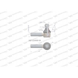 Steering joint 100mm 13 16 16 1821234m91 war