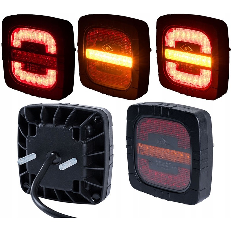 Rear combination lamp position, braking direction
