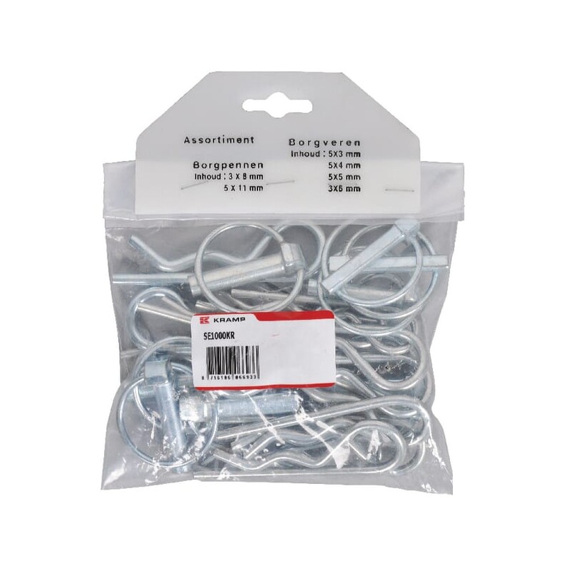 A set of small universal pins