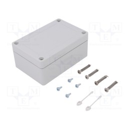 1 pcs x SPELSBERG - 10040401 - Enclosure: multipurpose, X: 82mm, Y: 122mm, Z: 55mm, TG ABS, ABS, grey