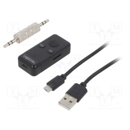 1 pcs x LOGILINK - BT0055 - BT receiver, black, Jack 3,5mm,microSD,USB B micro, 10m, 300mAh