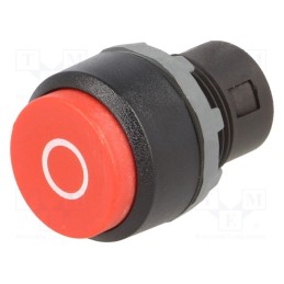 1 pcs x ABB - 1SFA616161R1051 - Switch: push-button, 22mm, Stabl.pos: 1, red, none, IP66, prominent