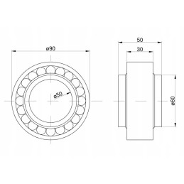 Travel shaft bearing 630196 mercator senator pr