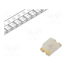 10 pcs x ams OSRAM - LS R976 - LED, SMD, 0805, red, 28÷180mcd, 2x1.3x0.8mm, 150°, 2÷2.5V, 20mA