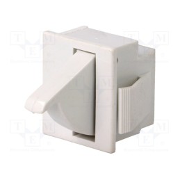 1 pcs x BULGIN - E3111CAPW - Switch: door, Pos: 2, SPDT, 5A/250VAC, Leads: connectors 4,8x0,5mm