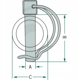 Tubular snap pin fi 6 mm 32 mm