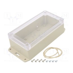 1 pcs x HAMMOND - RP1175BFC - Enclosure: multipurpose, X: 85mm, Y: 165mm, Z: 55mm, Ritec, ABS, IP65
