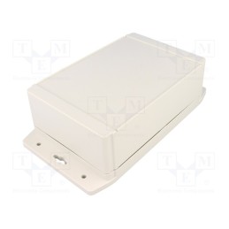1 pcs x HAMMOND - 1555HF42GY - Enclosure: multipurpose, X: 120mm, Y: 180mm, Z: 62mm, 1555F, ABS, grey