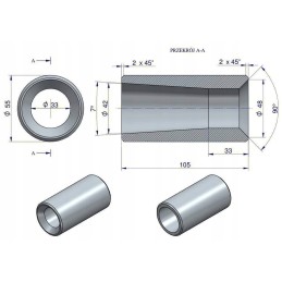 Heavy loader tine bushing 1200 rounds Warynski