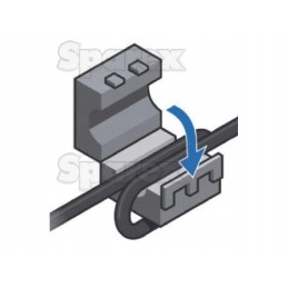 Ferrite sleeve for LED work lamp cable