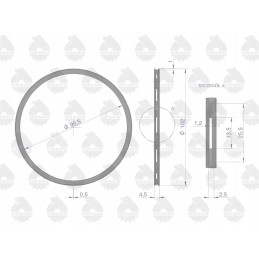 Oil piston ring 5000830 c 330 original u