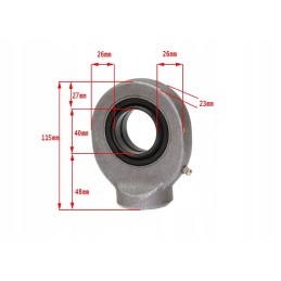 Cylinder eye welded to the piston rod 80w 00 gk40