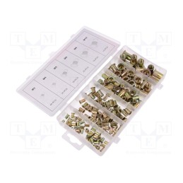 1 set x YATO - YT-36481 - Rivet nuts set, M10,M3,M4,M5,M6,M8, steel, 150pcs.